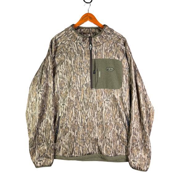 Drake Waterfowl Systems MST Endurance Half Zip Jacket Bottomland Camo Mens 3XL - Picture 1 of 12